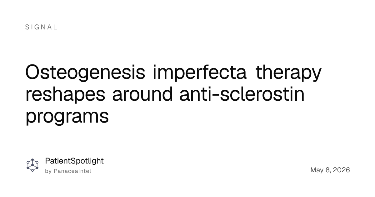 Osteogenesis imperfecta therapy reshapes around anti-sclerostin ...